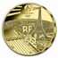 2024 1/4 oz Proof Gold €50 Paris 2024 Olympics: Eiffel Tower