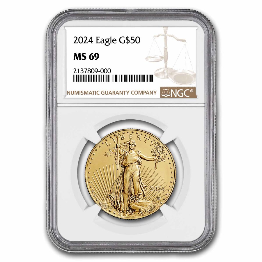 2024 1 oz American Gold Eagle MS-69 NGC