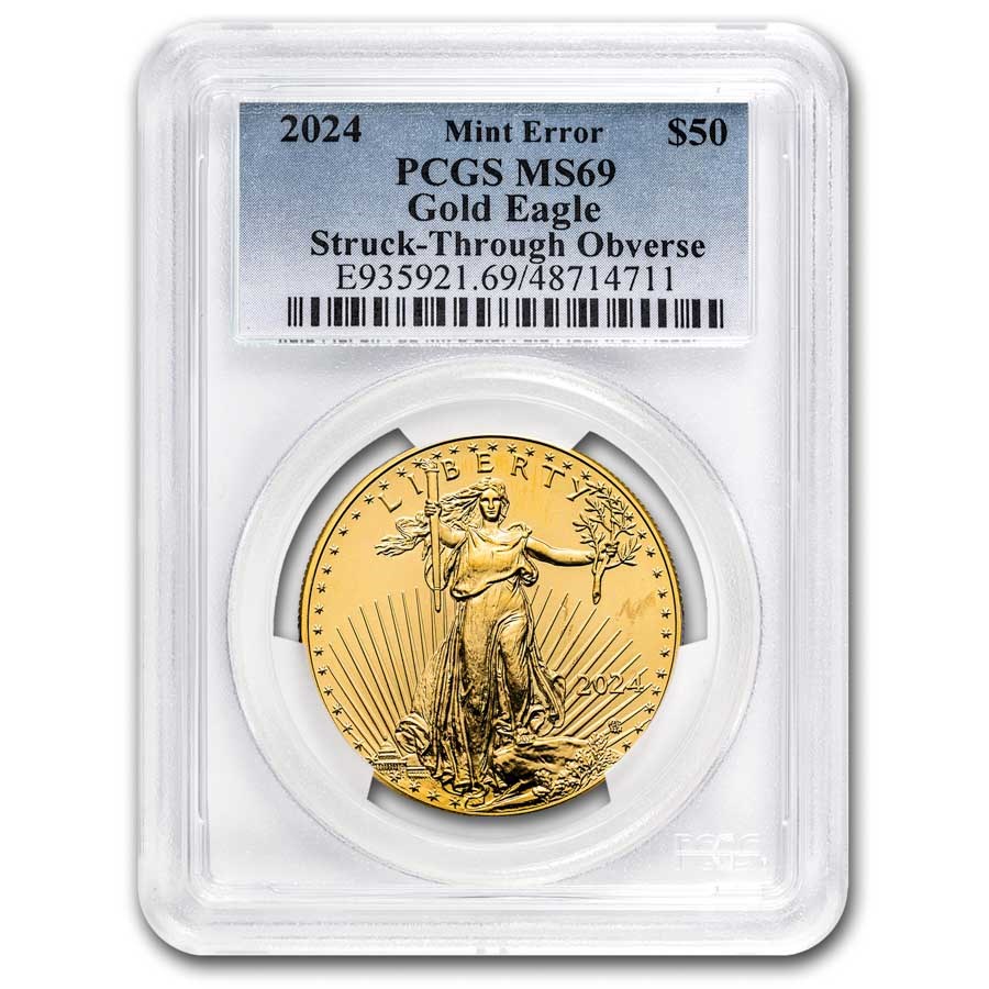 2024 1 oz American Gold Eagle MS-69 PCGS (Obv Mint Error)