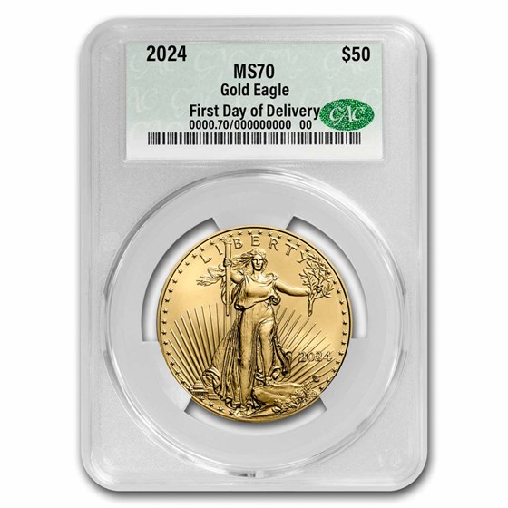 Buy 2024 1 oz Gold Eagle MS-70 CAC | APMEX