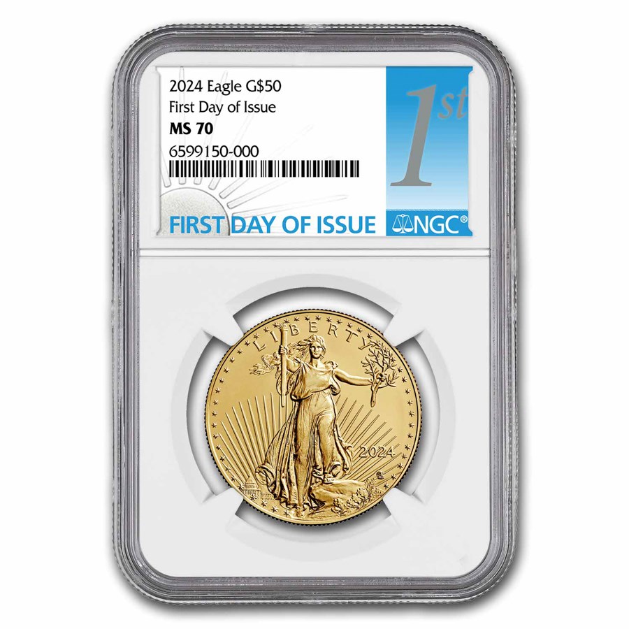 Buy 2024 1 oz Gold American Eagle MS70 APMEX