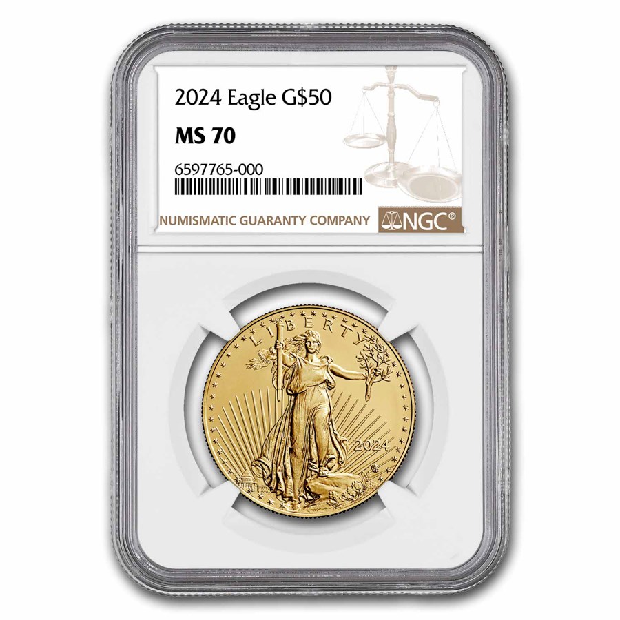 2024 1 oz American Gold Eagle MS-70 NGC