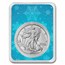 2024 1 oz American Silver Eagle - w/Snowflakes Card