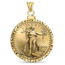 2024 1 oz Gold Eagle Pendant (Diamond-ScrewTop Bezel)