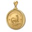 2024 1 oz Gold Krugerrand Pendant (Diamond-Screw Top Bezel)