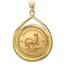 2024 1 oz Gold Krugerrand Teardrop Pendant (Prong Bezel)