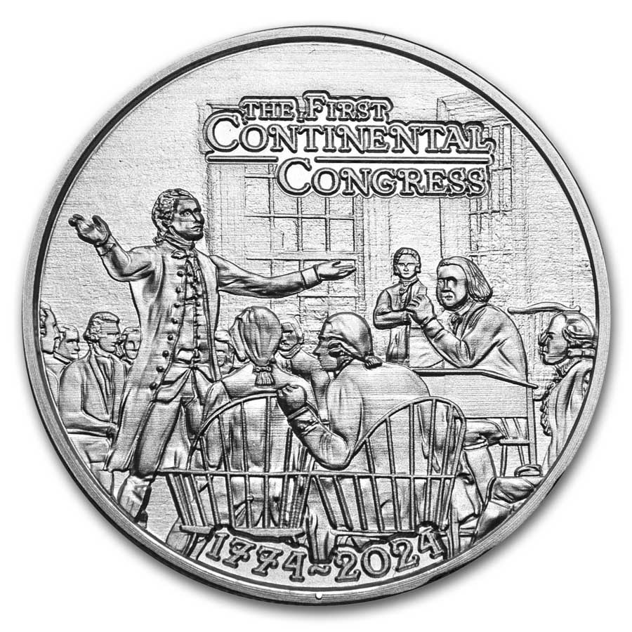 2024 1 oz Silver $1 Revolution Series: First Continental Congress