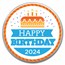 2024 1 oz Silver Colorized Round - APMEX (Birthday Cake)