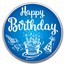 2024 1 oz Silver Colorized Round - APMEX (Blue Happy Birthday)