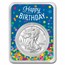 2024 1 oz Silver Eagle - w/Happy Birthday, Confetti Card, In TEP