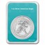 2024 1 oz Silver Eagle - w/Happy Easter, Easter Eggs Card, In TEP