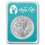 2024 1 oz Silver Eagle - w/Happy Easter, Easter Eggs Card, In TEP