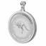 2024 1 oz Silver Kangaroo Pendant (Plain Front Style Bezel)