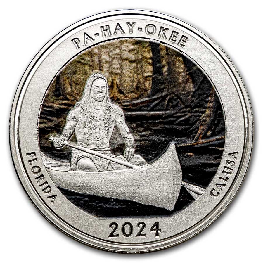 2024 1 oz Silver NATB Florida Everglades National Park (Color)