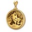 2024 15 gram Gold Panda Pendant (Diamond-Cut Screw Top Bezel)