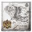 2024 5 oz Silver Coin $10 Lord of the Rings: Middle Earth Map