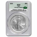 2024 American Silver Eagle MS-69 CAC (First Day of Delivery)