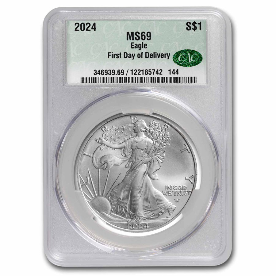 2024 American Silver Eagle MS-69 CAC (First Day of Delivery)