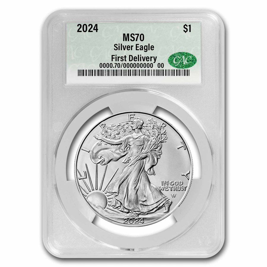 Buy 2024 American Silver Eagle MS70 CAC (First Delivery) APMEX