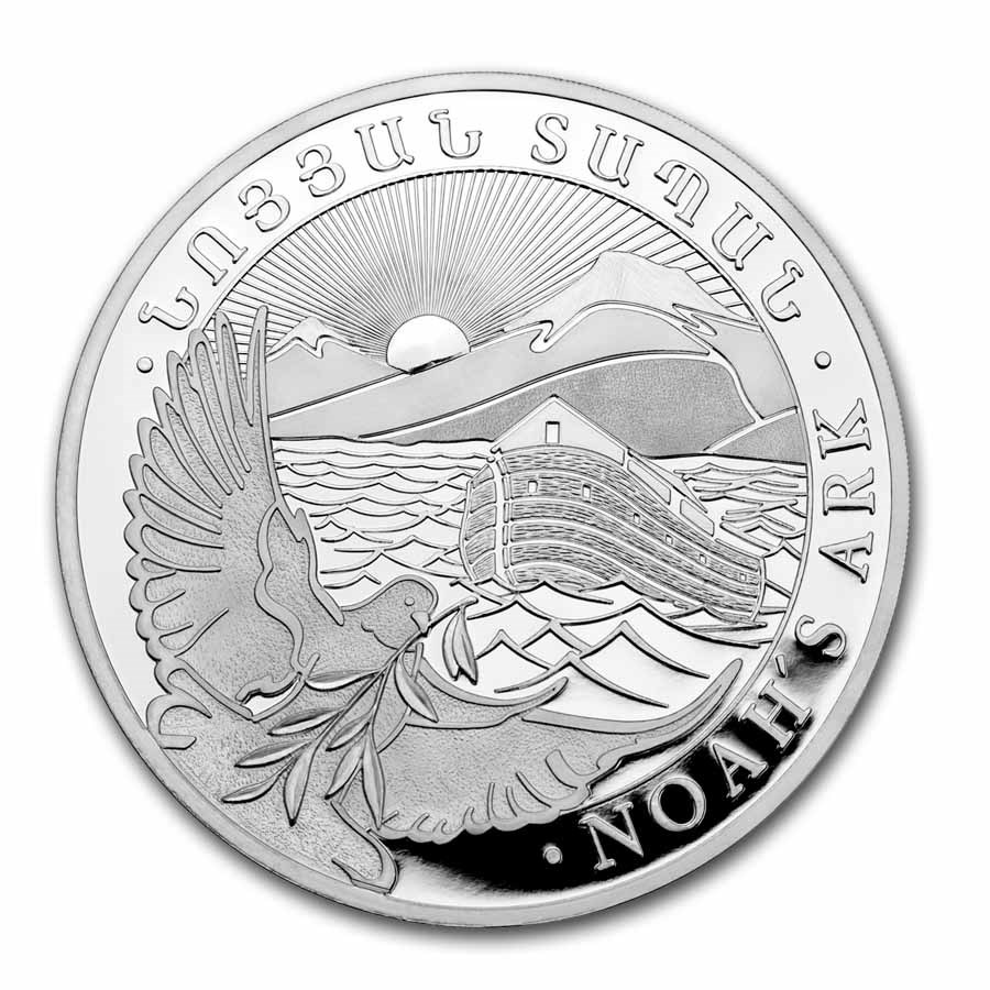 2024 Armenia 10 oz Silver 5000 Drams Noah’s Ark