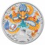 2024 AUS 1/2 oz Ag 10-Coin Colorized Lunar Dragon Set Box/COA