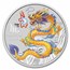 2024 AUS 1/2 oz Ag 10-Coin Colorized Lunar Dragon Set Box/COA