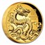 2024 AUS 1 oz Gold Lunar Dragon HR PF-70 PCGS (FS, Gold Label)