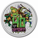 2024 AUS 1 oz Silver Colorized 40th Anniv. TMNT Coin in Card