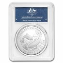 2024 AUS 1 oz Silver Hourglass Dolphin MS-70 PCGS (First Day)