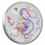 2024 AUS 1 oz Silver Lunar White Dragon-Brisbane Expo (In Card)