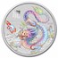 2024 AUS 1 oz Silver Lunar White Dragon-Brisbane Expo (In Card)