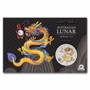 2024 AUS 1 oz Silver Lunar Yellow Dragon-ANDA Expo Special Card