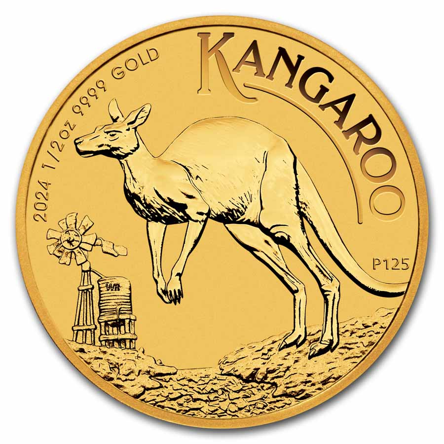 2024 Australia 1 2 Oz Gold Kangaroo BU   2024 Australia 1 2 Oz Gold Kangaroo Bu 290372 Obv 