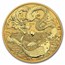 2024 Australia 1 oz Gold Chinese Myths & Legends Dragon & Koi BU
