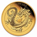 2024 Australia 1 oz Gold Dragon Proof (w/Box & COA)