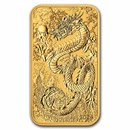 2024 Australia 1 oz Gold Dragon Rectangular Coin BU