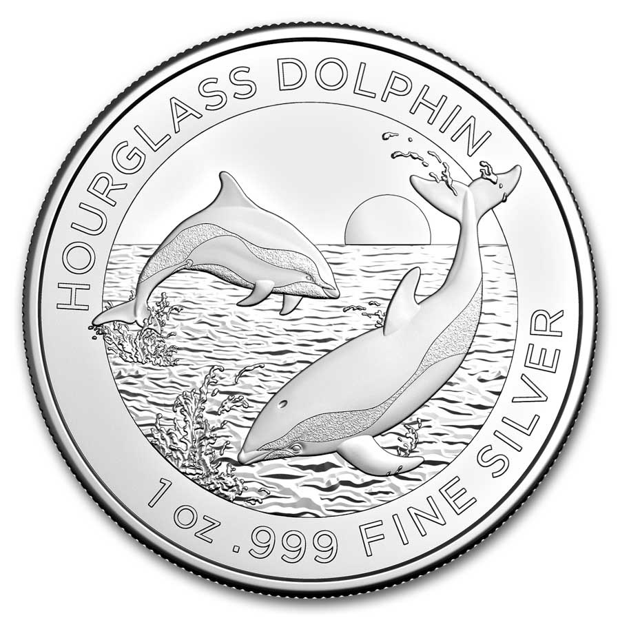 2024 Australia 1 oz Silver $1 Hourglass Dolphin BU