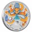 2024 Australia 1 oz Silver Colorized Lunar Dragon in Card