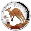 2024 Australia 1 oz Silver Kangaroo Colorized Proof (High Relief)