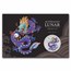 2024 Australia 1 oz Silver Lunar Colorized Purple Dragon in Card