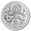 2024 Australia 1 oz Silver Lunar Dragon BU (Series III)