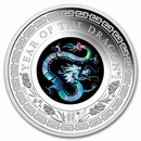 2024 Australia 1 oz Silver Opal Lunar Dragon Proof