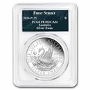 2024 Australia 1 oz Silver Swan PR-70 PCGS (FS, Swan Label)