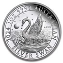 2024 Australia 1 oz Silver Swan Proof (w/Box & COA)