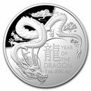 2024 Australia 1oz Silver $5 Lunar Year of the Dragon Domed Proof