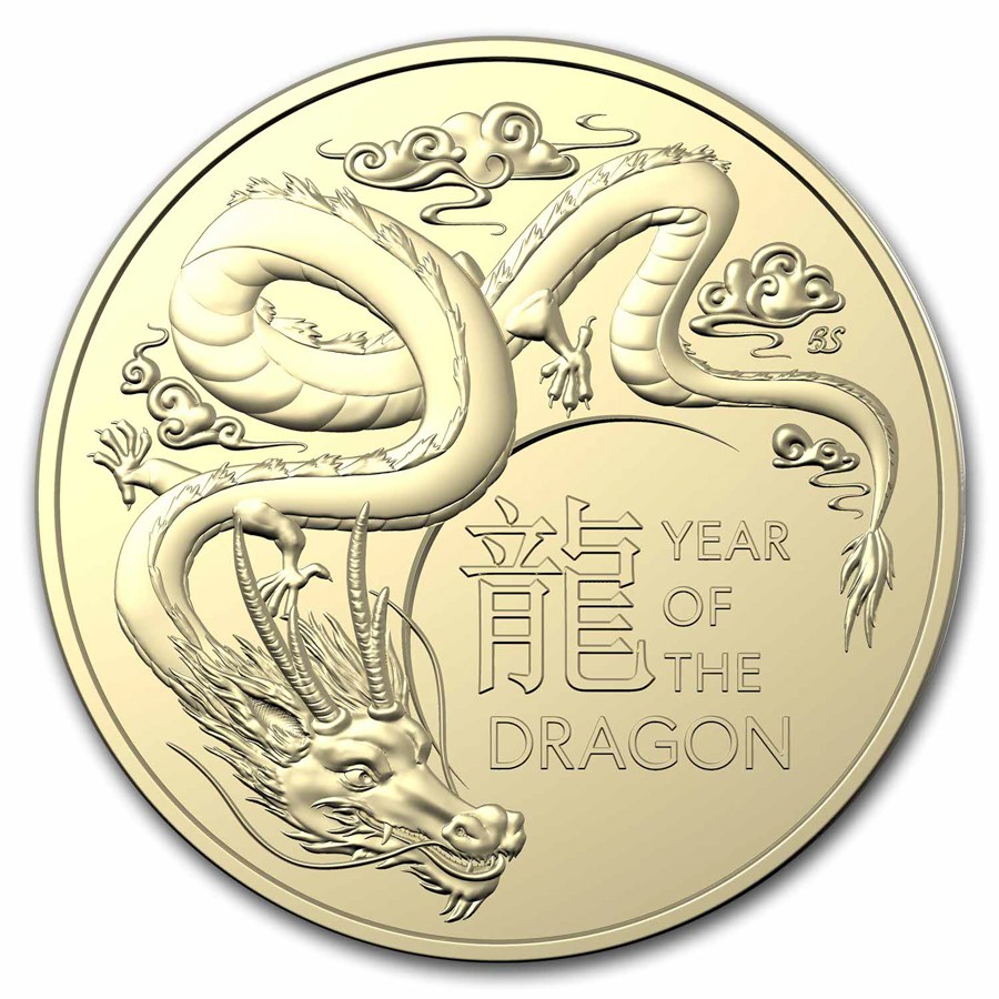 2024 Australia Uncirculated Lunar Year of the Dragon Two-Coin Set