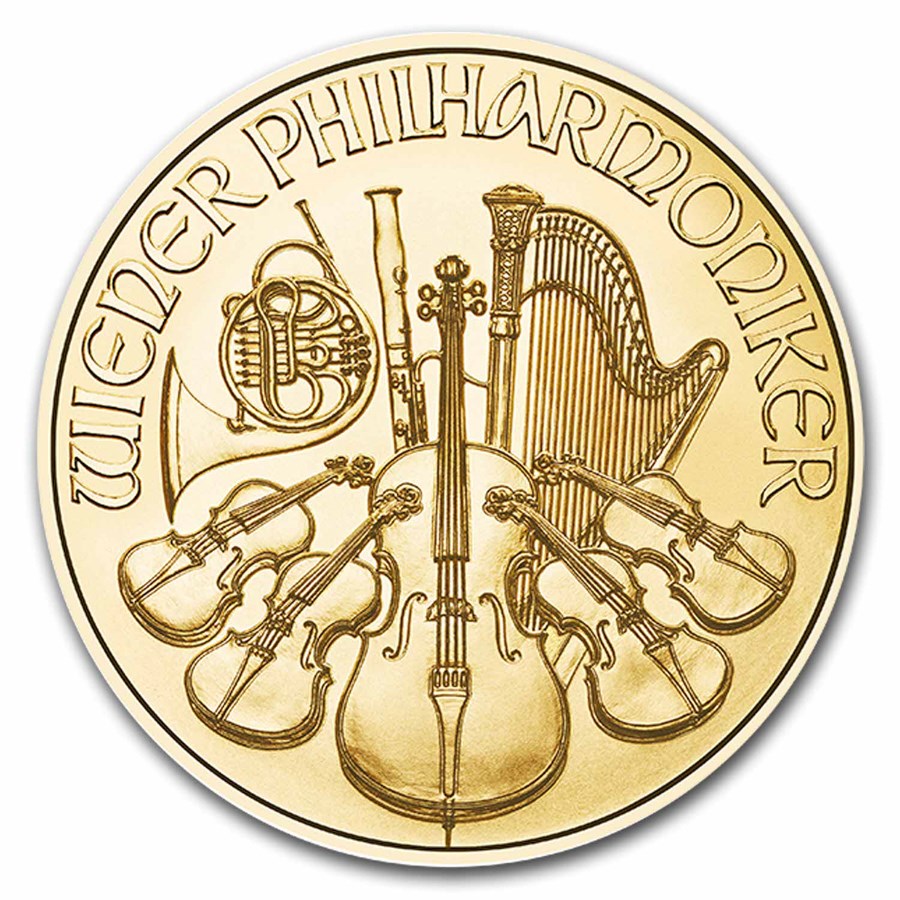 2024 Austria 1/2 oz Gold Philharmonic BU