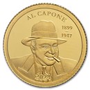 2024 Barbados 1/2 Gram Gold Al Capone (in blister pack)