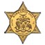 2024 Barbados 1 gram Gold Wild West; Sheriff Star