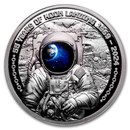 2024 Barbados 1 oz Silver First Man on the Moon (with Box & COA)